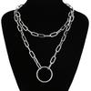 Trendy Link Chain Necklaces For Women Men Chunky Thick Choker Jewelry On The Neck Fashion Female Egirl Eboy Grung  Accessories