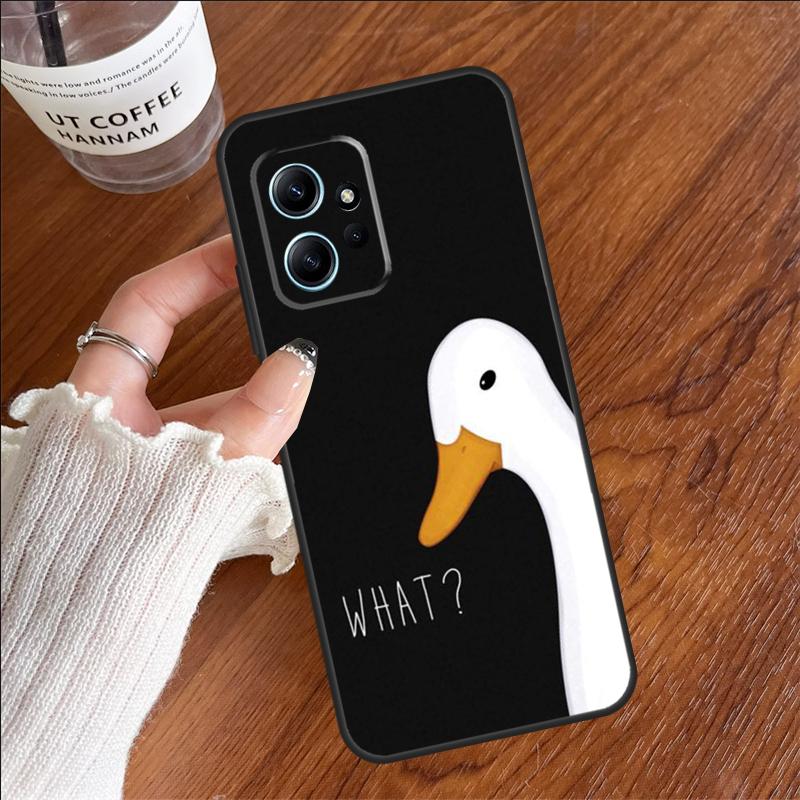 Cartoon Cute Goose Case For Xiaomi Redmi 12C 13C 14C 10C Redmi Note 13 Pro 14 12 11 9 10 9S 10S 11S 12S Cover