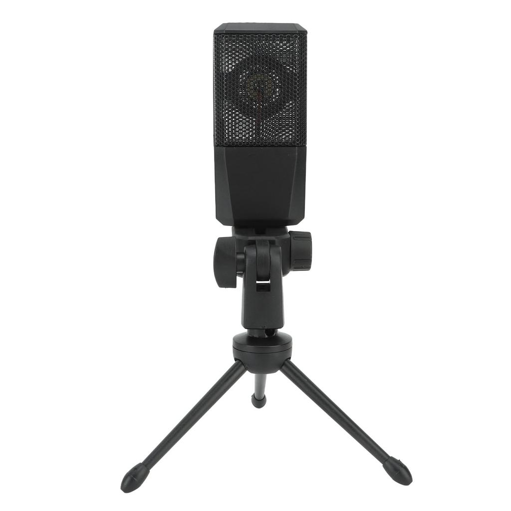 Condenser Microphone Noise Reduction Professional Condenser Mic with Tripod Stand for Live Streaming Podcasting