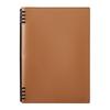 King Jim Teflaine Leather Fest U Synthetic Leather Ring Notebook, B5, Camel, 9855TELU-CA