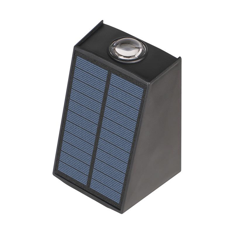 Solar Waterproof Wall Washer Light: Outdoor Courtyard Villa Decoration, Up/Down Lighting for Garden Atmosphere.