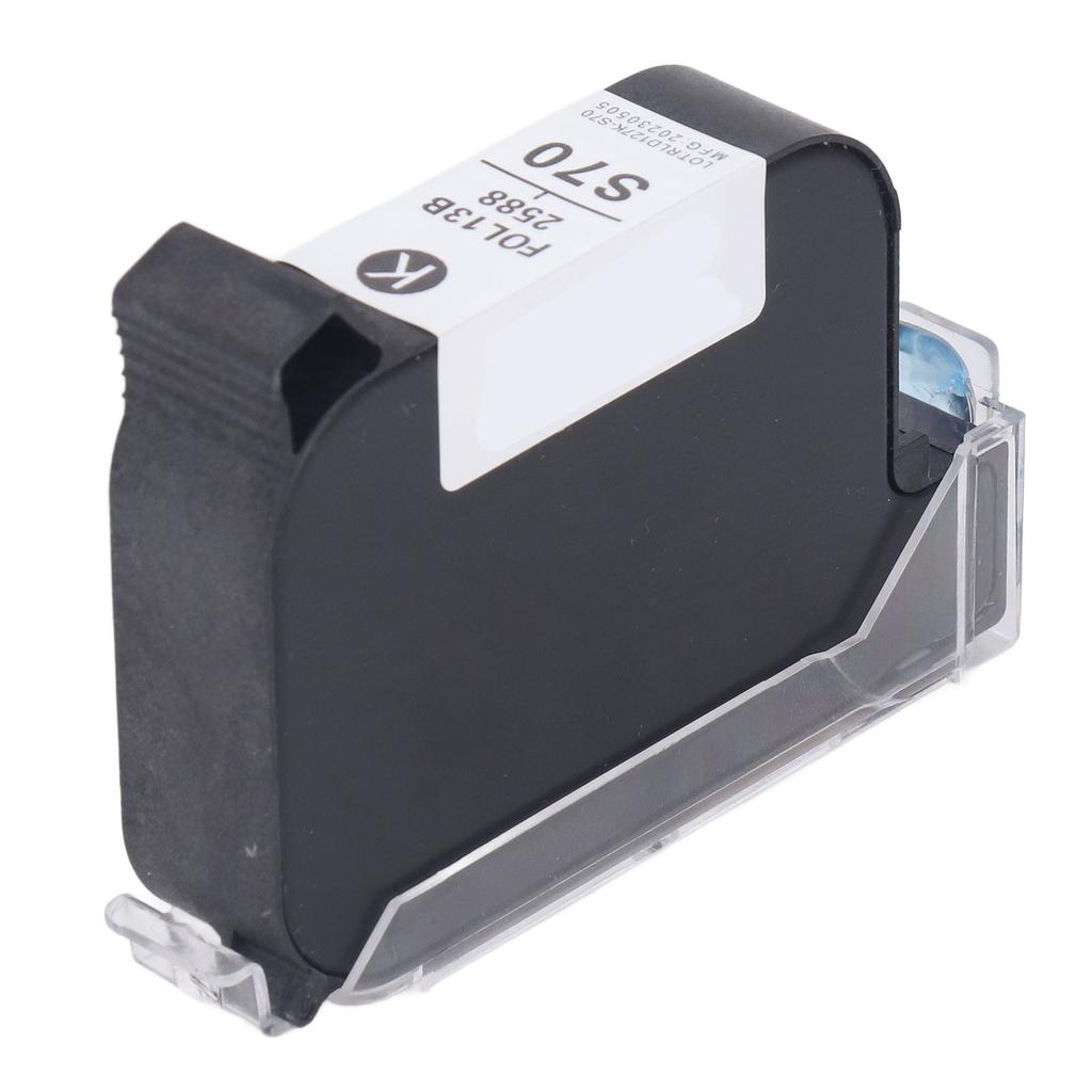 42ml 12.7mm Ink Cartridge Replacement High Adhesion Quick Dry Printing Cartridge for Inkjet Printer Black