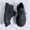 Fashion Luxury Brand Men Oxford Shoes Thick Soles Round Toe British Style Formal Derby Leather Shoes Business Formal Men's Wedding Shoes