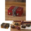 Retro Wooden Treasure Chest For Collectibles And Decorative Storage