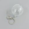 Genomskinlig Rund Kapsel Nyckelring Kapsel Nyckelring Tillverkning DIY Tillbehör 6cm