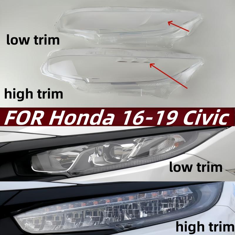 Honda Civic 2016-2019 Headlight Covers for All Trim Levels Low trim, driver side/L