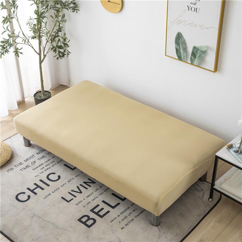 Solid Color Sofa Bed Cover All-inclusive Folding Sofa Covers for Living Roon Tight Wrap Couch Cover Without Armrest Funda Sofa