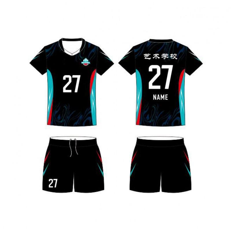 Women Men Volleyball Jersey Set Short Sleeve Training Uniforms Custom Print Number Sport