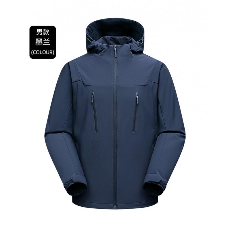 Unisex Softshell Jacket Hiking Camping Outdoor Travel Windproof Breathable Hooded Lightweight Men Women