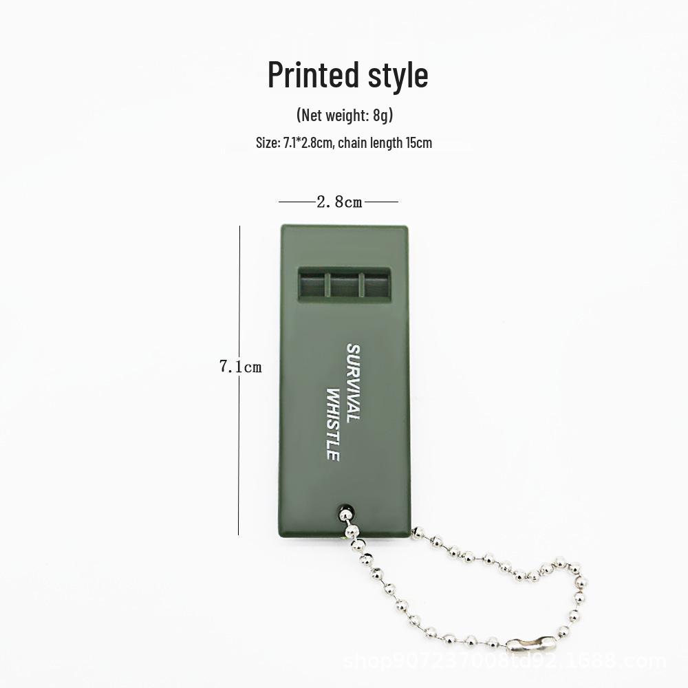 Triple-band High-Frequency Outdoor Survival Whistle for Emergency and Earthquake Relief