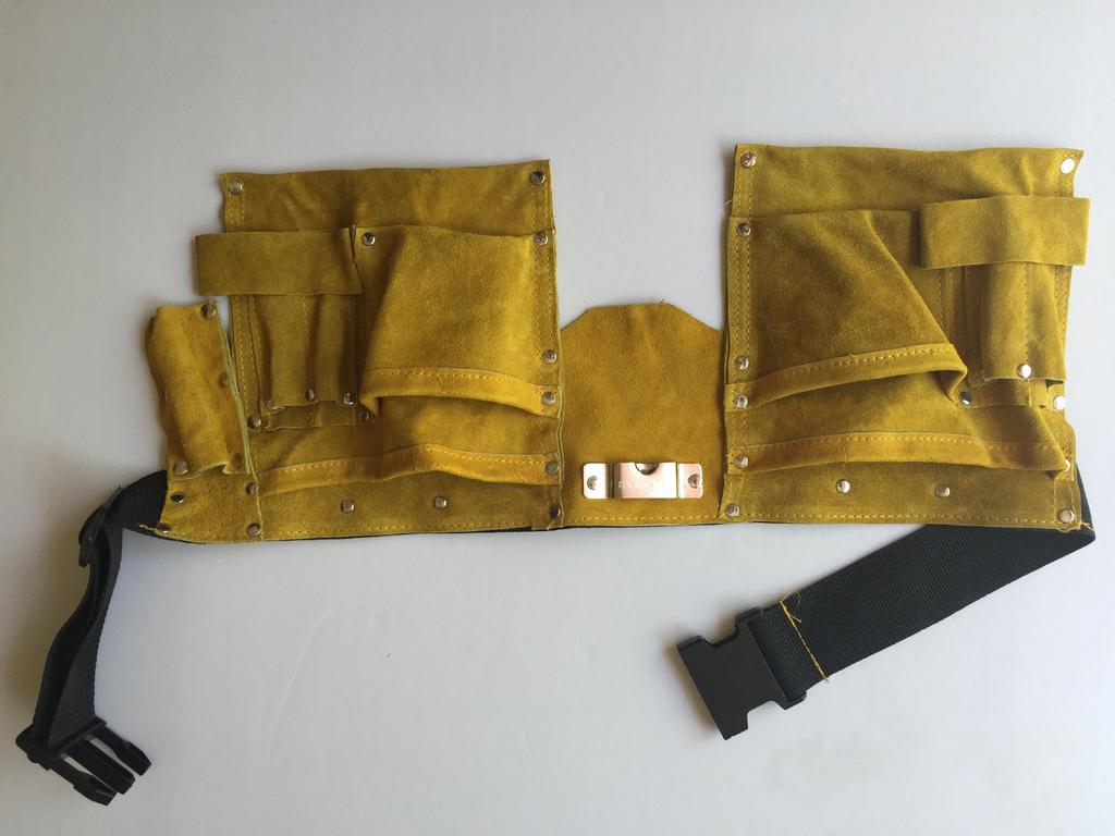 Mehrschichtige Werkzeugtasche zum Umhängen am Gürtel: Ledergürtel, Schweißer, Elektriker, Gärtner Organizer