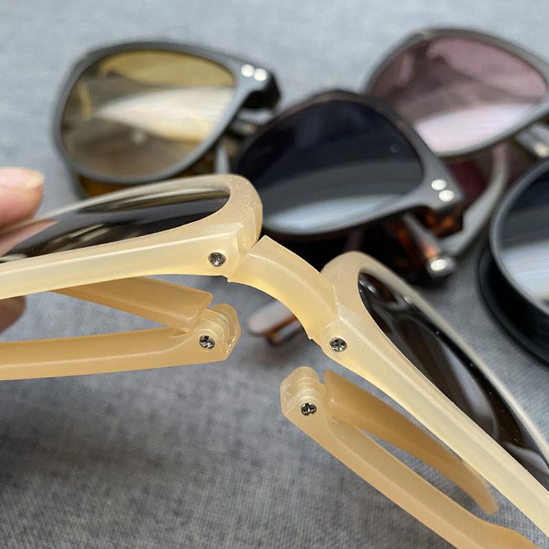 Women'S Fashion Folding Sunglasses Women'S Brand Designer Glasses Oval Glasses Lady Retro Sunglasses Uv400 Protect