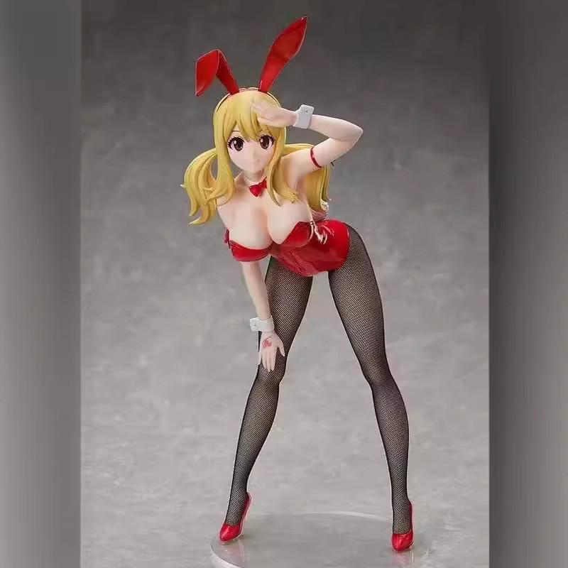 Beautifully Crafted Fairy Tail Lucy Bunny Girl Dx-8 Pvc Display Statue For Fans