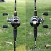 Casting Rods 4 Sections  Carbon Fiber Casting Fishing Rod and Max Drag 18 LB Casting Fishing Reel