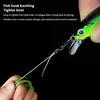 1/2Pcs Fishing Line Puller Anti-Slip Rubber Ring Portable Line Pull Loop Aluminum Alloy Fishing Tackle Tool Fishing Equipment