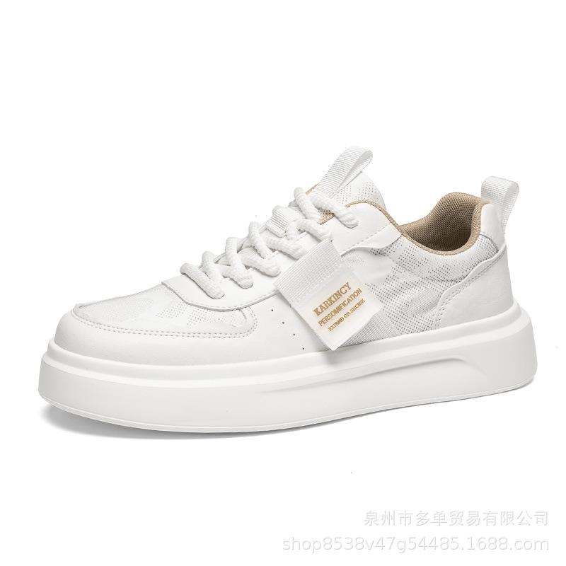 

Simple four seasons can wear high-quality leather casual shoes comfortable low-top soft baseplate shoes 39 белый