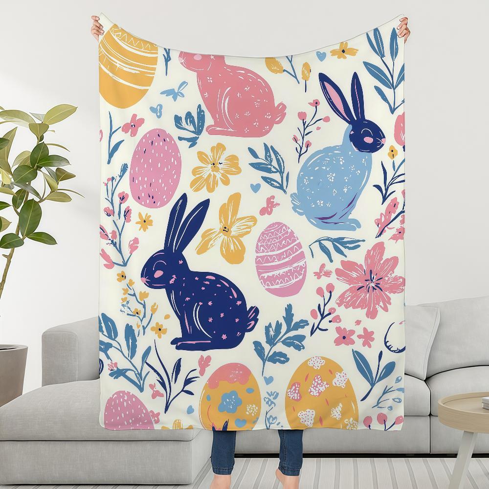 Blanket Throw Super Cosy Plush Living Ostern Room Sofa Couch Childish Birthday Easter Gifts