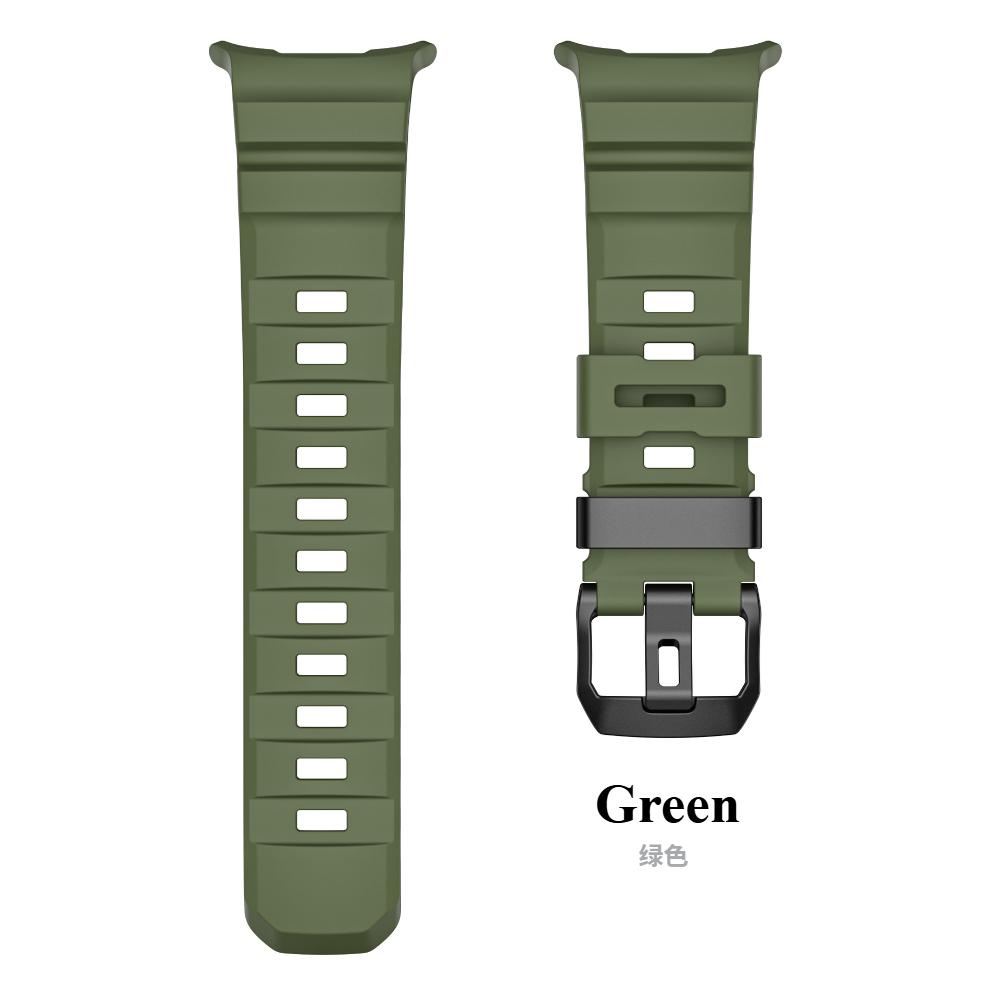 Soft Rubber Band For Samsung Galaxy Watch 8 Classic 46mm Strap Man Sport Bracelet for Samsung Galaxy Ultra 47mm Curved End Watch 8 44mm 40mm Wristband