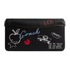 Coach Tabby Skizzenprint Leder Schulter Crossbody Handtasche Mittel Damenhandtaschen Silber Schwarz CBA26-LHBLC