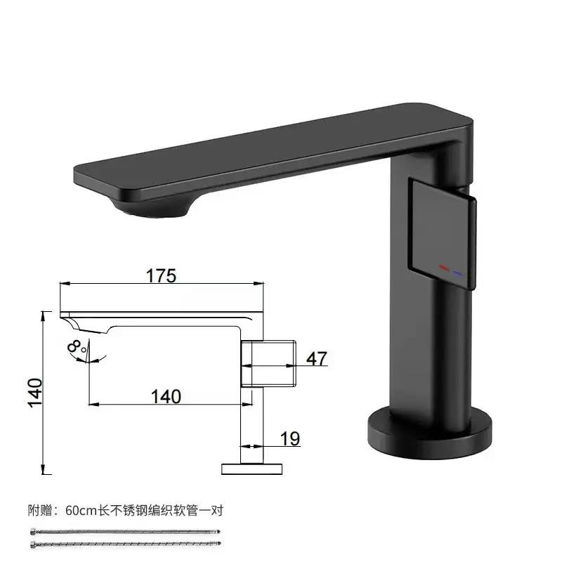 Basin Faucet Bathroom Single Lever Hot and Cold Copper White Gray Single Handle Unique Design Sink Mixer