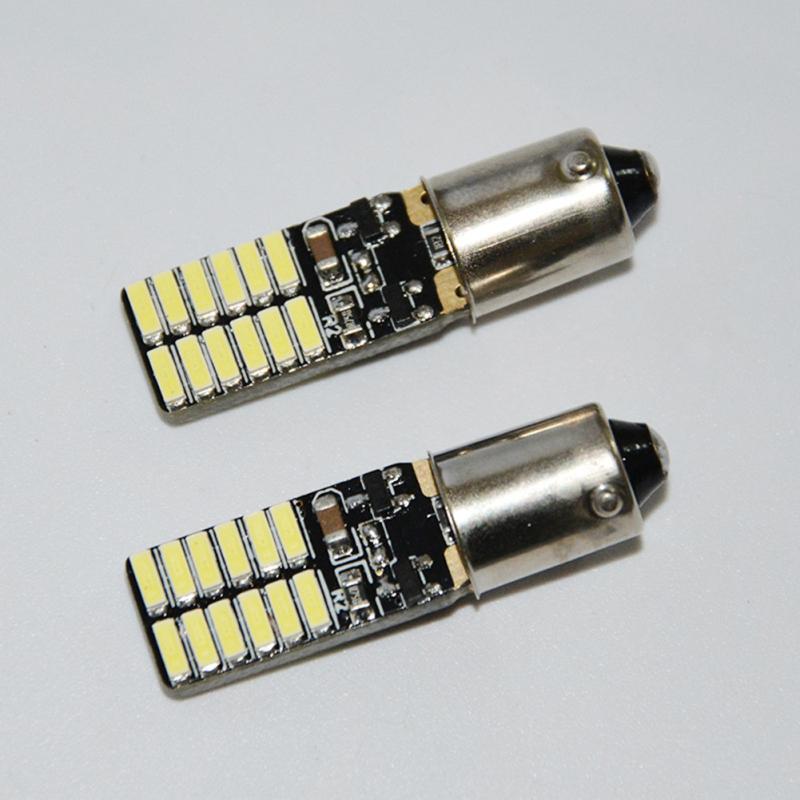 1 Pair Car Led Highlight BA9S-4014-24SMD Width Light Reading Lamp Indoor Modified License Plate