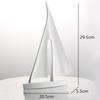 Creativity Smooth Sailing Sailboat Ferry Hollow Out Resin Golden Crafts Ornaments Modern Home Decoration Furnishings Figures