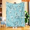 1pc 1-color Suitable for All Seasons Soft Flannel Blanket with Fresh Daisy Print - Multicolor Bedspread, Machine Washable Throw for Couch,, Dorm | Coz