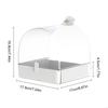 Pet Bird Bath Tub Parrot Shower Box Parrot Bathtub with Bottom Drawer X3UC