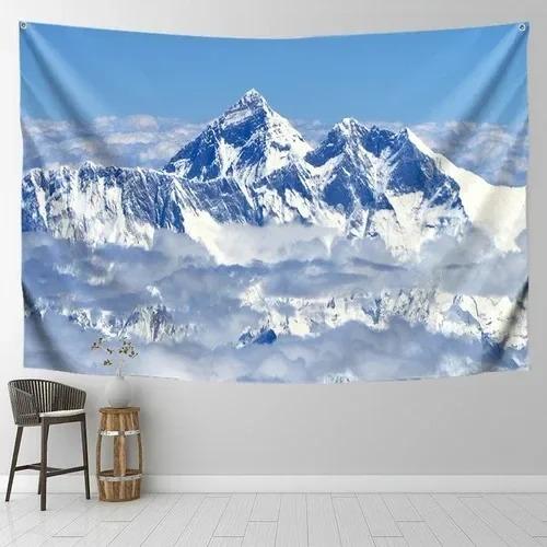 Starry Sky Snow Mountain Background Wall Decoration Tapestry Home Living Room Tapestry