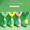 U Shape Fun Teeth Cleaning Tool 360 Degrees Toothbrush Soft Bristles New Baby Toothbrush  Kids