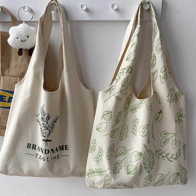 Canvas-Tragetasche im japanischen und koreanischen Stil - Damen-Sommer-Schultertasche mit großem Fassungsvermögen für Schule oder Nachhilfe