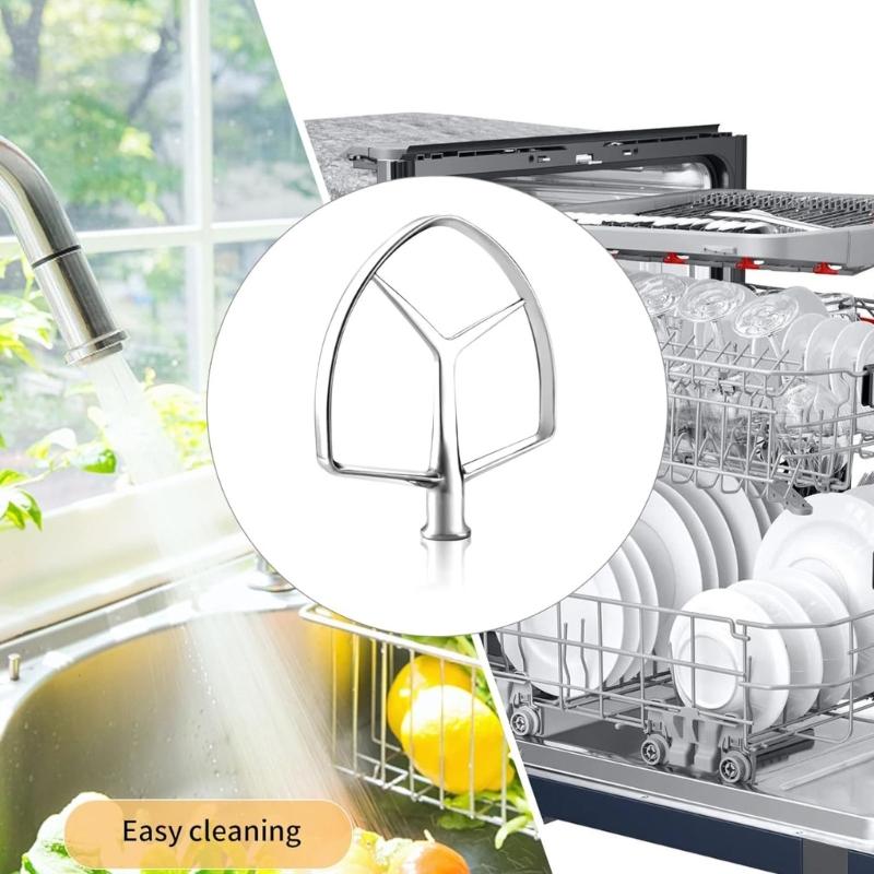 Stainless Steel Flat Beater Paddle for 7QT Bowl Lift Stand Mixer Beater Replacement Attachment Accessories