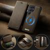 Magnetic Leather Case with Flip Cover for Samsung S26 ULTRA/S25 EDGE - MagSafe Wallet Style
