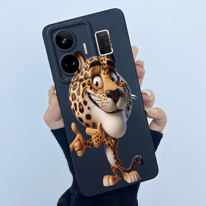 For Realme GT Neo 5 Case Funny Cartoon Cat Bumper Slim Soft TPU Shockproof Phone Case On For Realme GT Neo 5 Neo5 240W 5G Cover