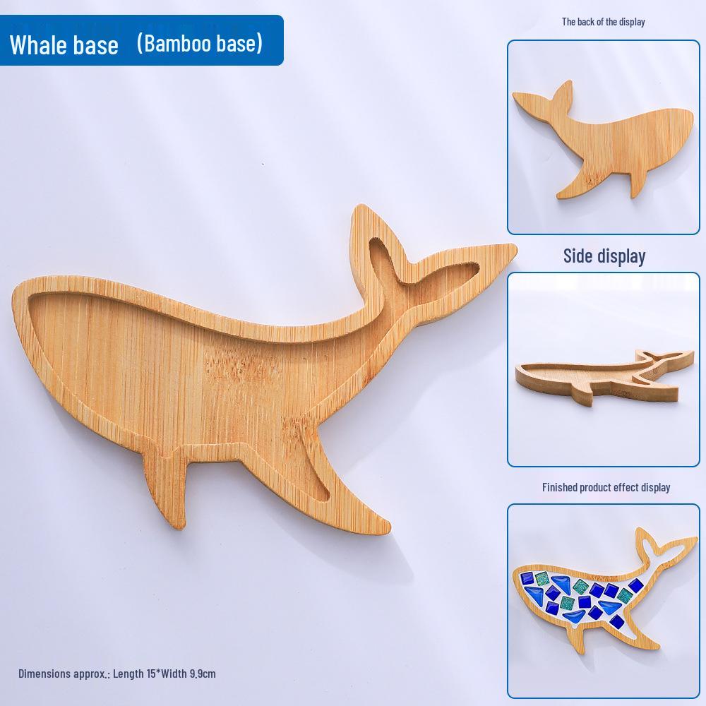 Bamboo Coaster & Placemat DIY Kit for Kids - Square & Round Mosaic Base