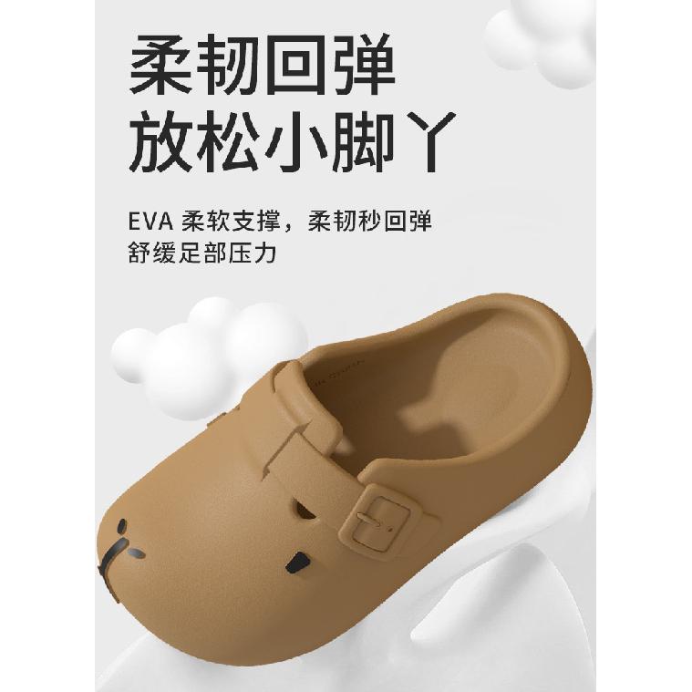 Children's summer cartoon fashion sandals for boys and girls, non-slip soft-soled beach shoes, kids' closed-toe Birkenstock shoes