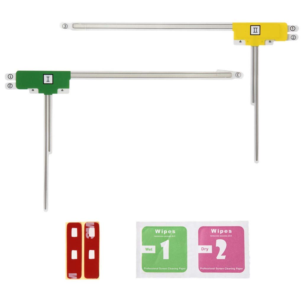 

PL Insurance Car Navigation Film Antenna, 2 Pieces, Double Sided Tape, Included, L-Shaped,