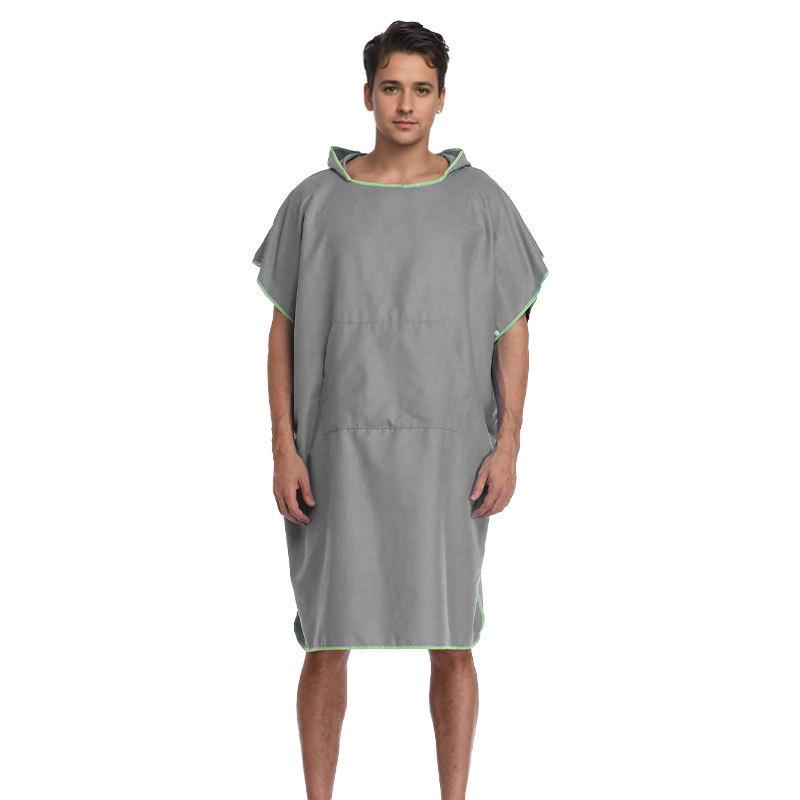 Serviette/Cape de Plage Adulte à Capuche en Microfibre à Séchage Rapide