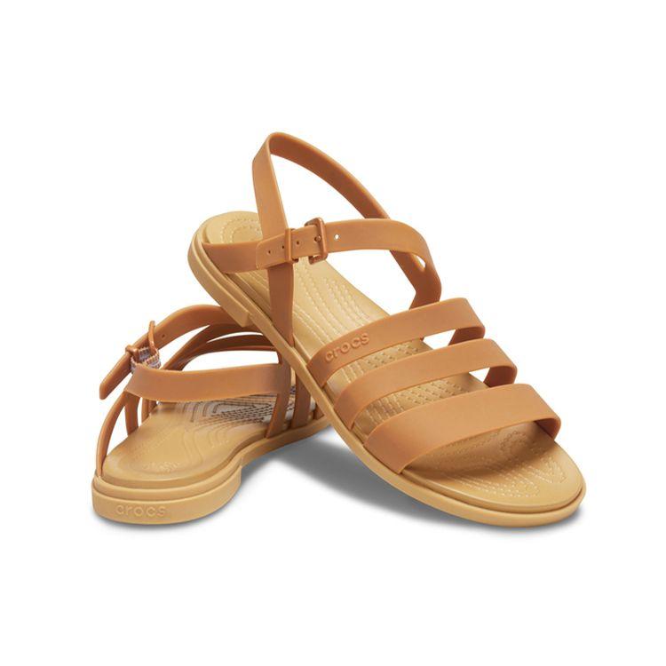 Crocs Trolley Vacation Style One-Strap Sandals Women Sandals Brown 206107-277