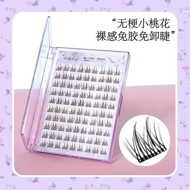 Aimo - Natural Crisscross Glue-Free Cluster False Eyelashes