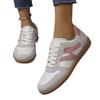 Women's Plus Size New European American Style Retro Color Block Flat Trainer Sneakers