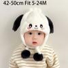 Warm Baby Knitted Cap Soft Fluffy Warm Hat New Ear Protection Cap