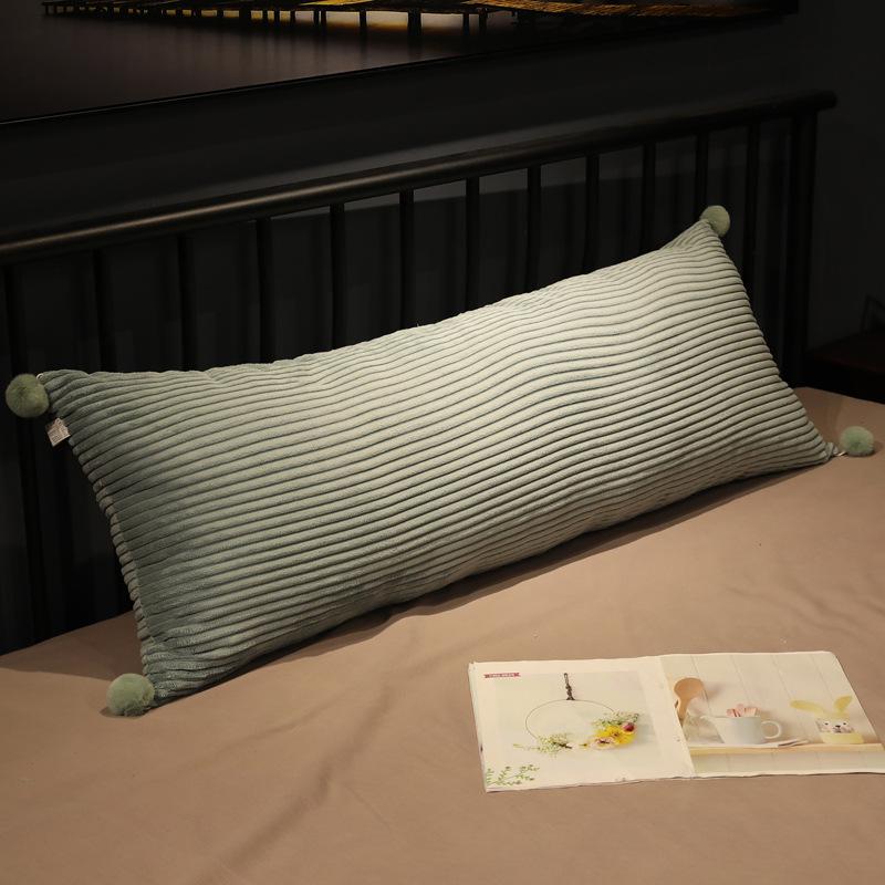 60/85/120/150cm Long Pillow Case Solid Color Soft Comfortable  Double Lover Sleeping Pillow Cover Velvet Long Body Pillowcase