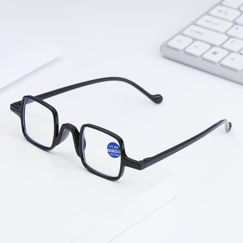Fashion Square Anti Blue Light Reading Glasses Men Women Anti Reflective Presbyopic Eyewear Vision Care +1 0 to +4 0