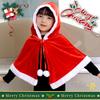 KEKVE Weihnachtsumhang (Kapuzenstil) Weihnachtskostüm, Weihnachtskostüm, Damen Nikolaus Poncho Umhang, Nikolaus Outfit, Heiligabend Kostüm