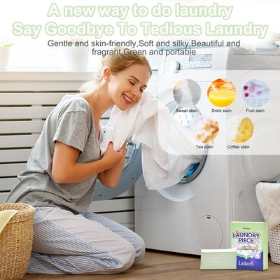 Laundry Detergent Sheets Deep Cleaning Clothes Effective Stain Removal Long-lasting Fragrance Retention No Residue 30pcs