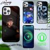 Custodia per Telefono Hockey Quinn Hughes Per iPhone 17,16,15,14,13,Pro,Max,Plus,Magnetica Per Ricarica Wireless Magsafe