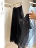 European Style High-Waisted Pleated Mesh A-Line Skirt – Women's Spring/Summer 2026