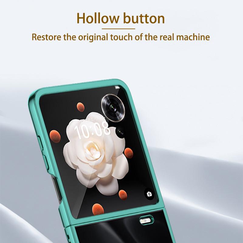 Case For Honor Magic V Flip MagicV VFlip Ultra Thin Hard Electroplated Color / Split Body Transparent Cover Protection Shockproof Back Anti Drop Shell