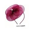 British Elegant Mesh Flower Hat with Pearl Decor for Ascot Races, European Banquets, and Bridal Parties